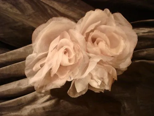 Flor de organza de seda rosa claro | Flickr - Photo Sharing!