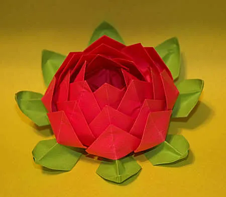 Origami de flor - Imagui