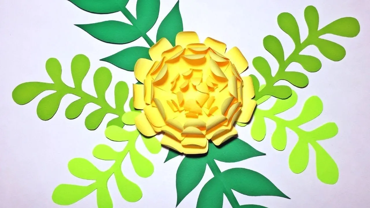 FLOR DE PAPEL MOLDE 4 / FLOWER TEMPLATE 4 - YouTube FLOR DE PAPEL MOLDE 4 / FLOWER TEMPLATE 4 - YouTube