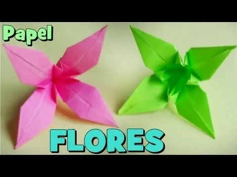 Cómo hacer una Flor de Papel - Origami Lirio - YouTube