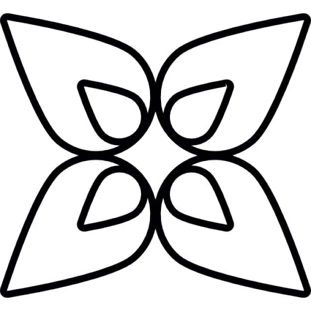Flor con 4 pétalos | Descargar Iconos gratis Flor con 4 pétalos | Descargar Iconos gratis