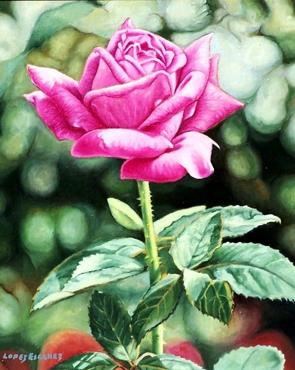 FLOR., ROSA III. LUIS MATIAS LOPEZ ESCANEZ- Artelista.com FLOR., ROSA III. LUIS MATIAS LOPEZ ESCANEZ- Artelista.com