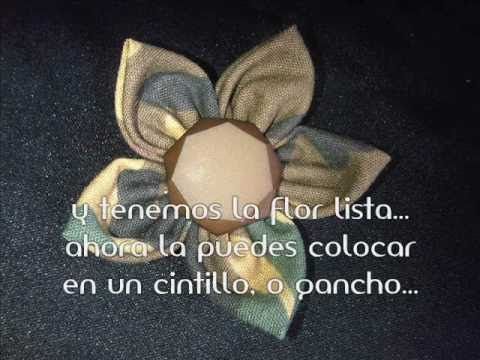 FLOR DE TELA - PASO A PASO - YouTube