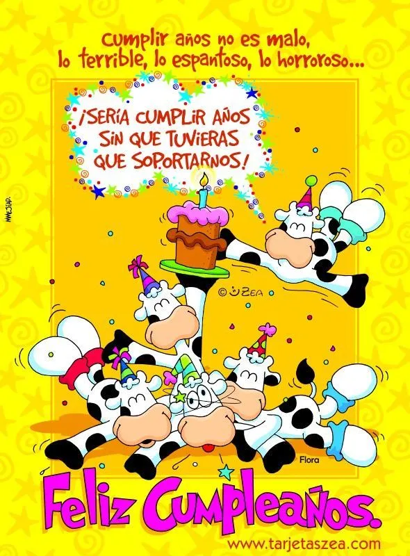 Flora © ZEA www.tarjetaszea.com | TARjeTAS de CUMple | Pinterest