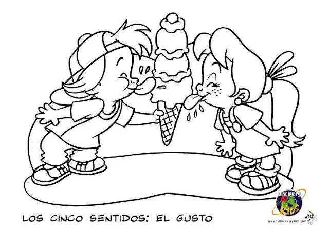 Sentido del gusto para colorear - Imagui