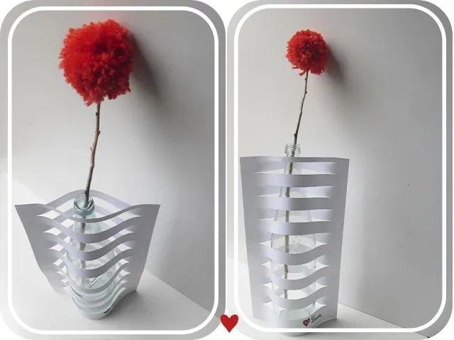 Como hacer floreros de papel periodico - Imagui