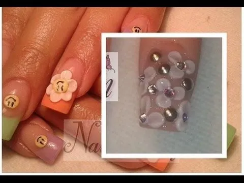 como hacer flores 3d en uñas acrilicas paso a paso - tutorial how ...