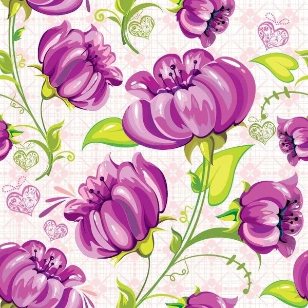 Flores abstratas Vector Background Seamless Abstrato do vetor ...