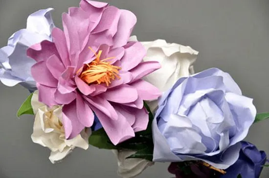 Flores artísticas de papel_Spanish.china.org.cn_中国最权威的西班牙 ...