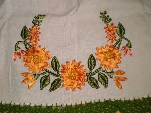 Dibujos de flores para bordar con liston - Imagui Dibujos de flores para bordar con liston - Imagui