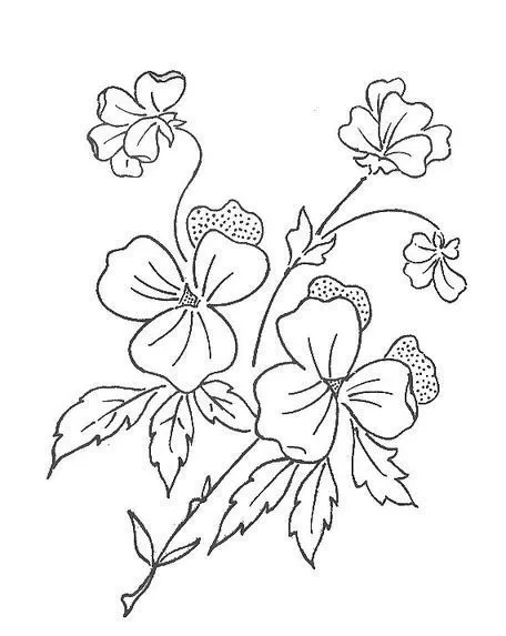 Flores hermosas para bordar - Imagui