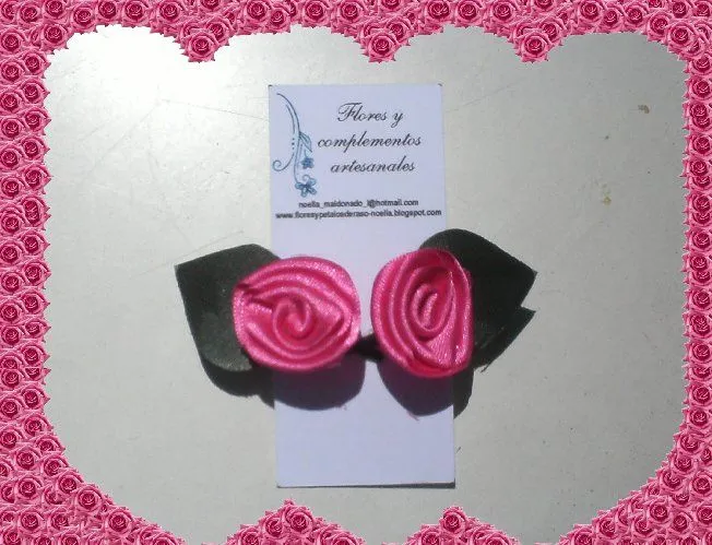 Flores con cinta de raso - Imagui Flores con cinta de raso - Imagui