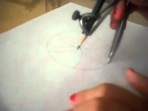 Hacer flores con una compas!!! - YouTube