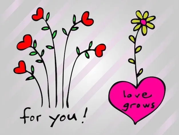 las flores del corazón | Descargar Vectores gratis