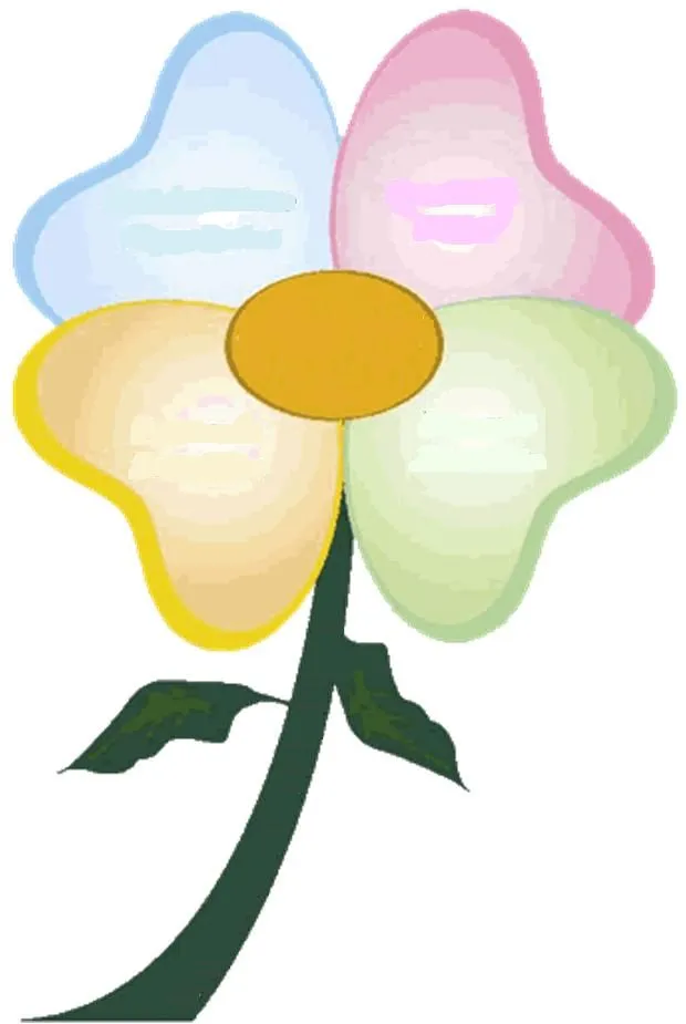 Flores Dibujos A Color