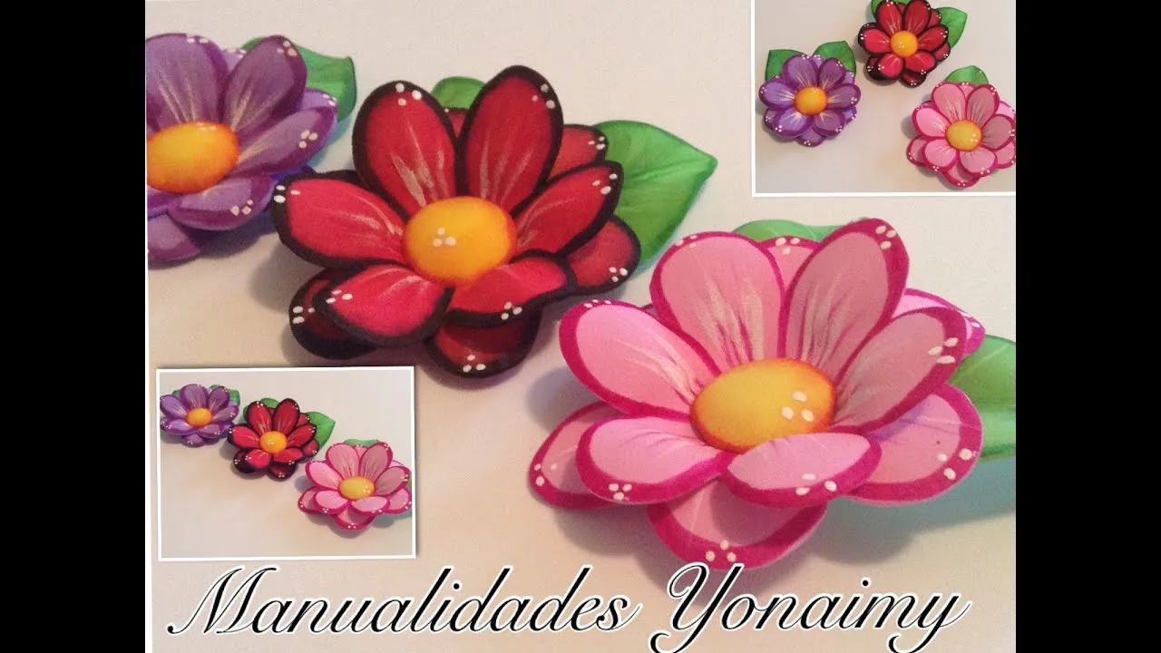 FLORES DOBLES DE FOAMY O GOMA EVA CON TERMOFORMADO - YouTube FLORES DOBLES DE FOAMY O GOMA EVA CON TERMOFORMADO - YouTube