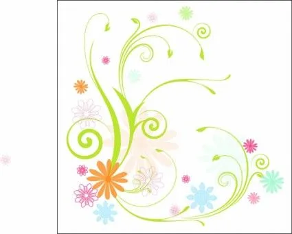 Flores Y Enredaderas Scrolly-flor De Vector-vector Libre Descarga ...