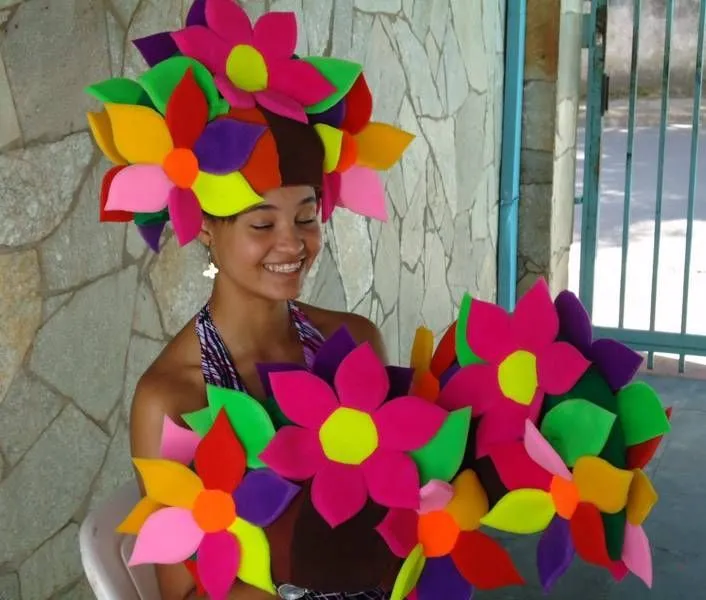 flores de espuma - chapéu de espuma | gorros goma espuma ...