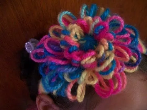 Como Hacer Flores De Estambre Con Telar Circular Para Flor ...