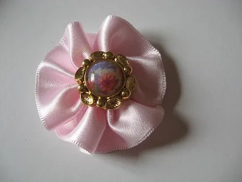 Flores de fita de cetim - Como Faz