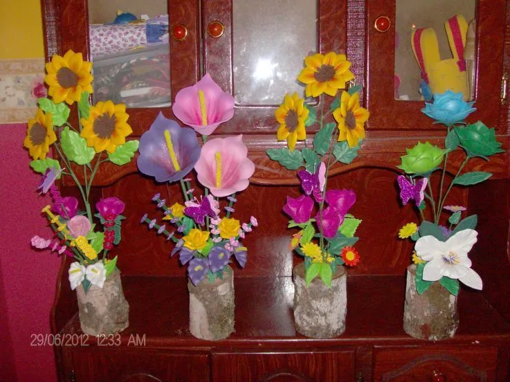 Flores de fomi termoformado paso a paso - Imagui Flores de fomi termoformado paso a paso - Imagui