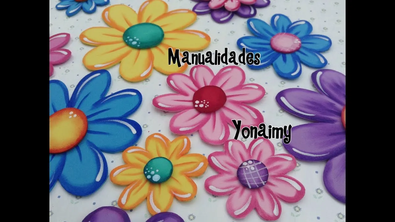 FLORES DE FOAMY O GOMA EVA PLANAS O CON TERMOFORMADO FINO - YouTube FLORES DE FOAMY O GOMA EVA PLANAS O CON TERMOFORMADO FINO - YouTube
