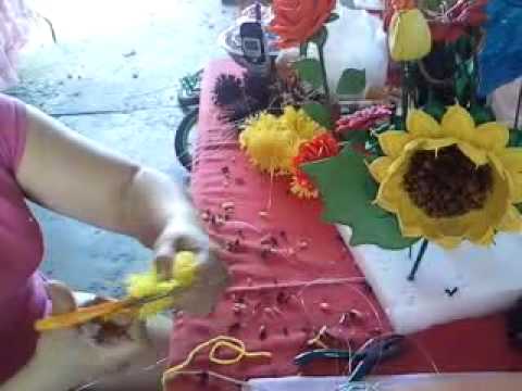 Flores con foamy termoformado (margaritas) pt 1 - YouTube