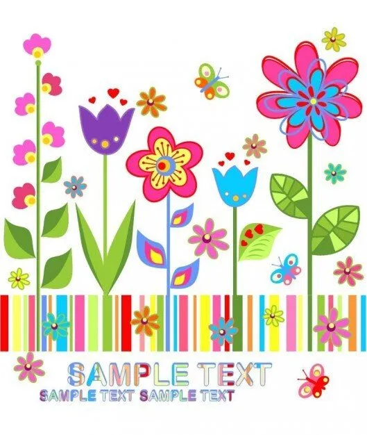 de flores de fondo vector de colorido | Descargar Vectores gratis de flores de fondo vector de colorido | Descargar Vectores gratis