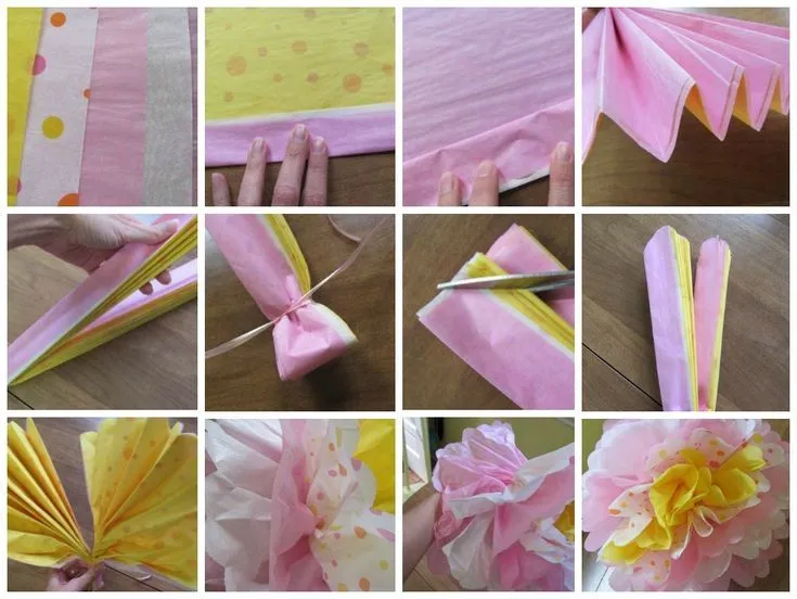 Como hacer flores gigantes de papel china | Crafts for kids ...