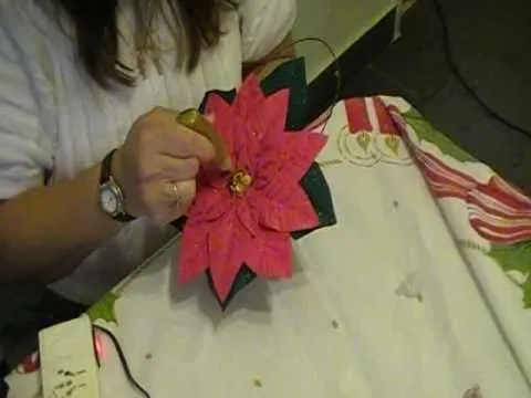 Como hacer la Flor de navidad, o estrella federal en goma eva ...