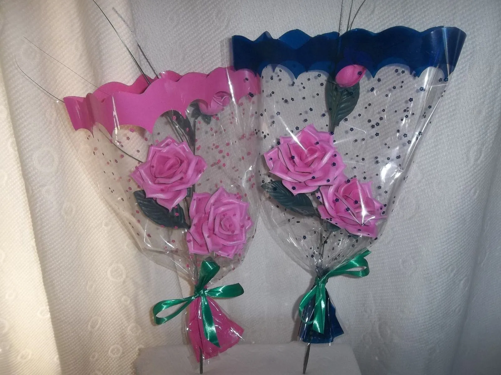Flores En Goma Eva: Ramos De Rosas (3 Unidades)