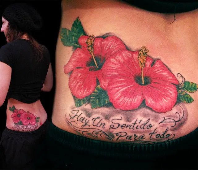 Flores Hawaianas En El Tobillo Y Pie Tatuaje Tattoo Fotos Pictures