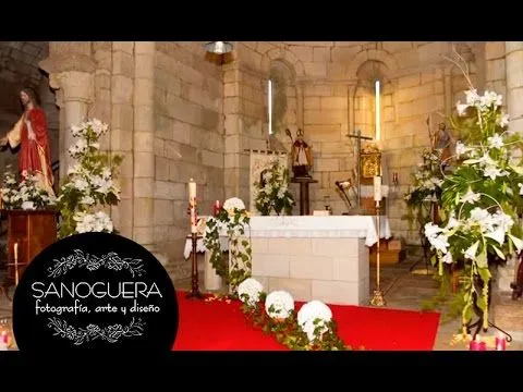 Flores para Iglesia y Bodas. Decoración Iglesia Boda. Arreglos ...