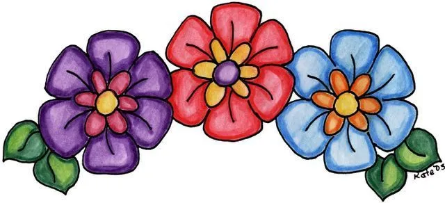 Imagenes de flores y mariposas-Imagenes y dibujos para imprimir