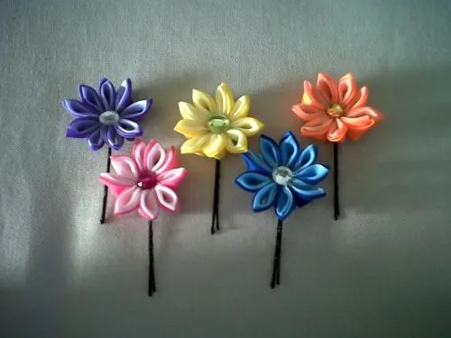 Flores japonesas de tela paso a paso - Imagui Flores japonesas de tela paso a paso - Imagui
