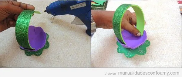 Cesto | Manualidades con Foamy | Fotos, Ideas tutoriales y ... Cesto | Manualidades con Foamy | Fotos, Ideas tutoriales y ...