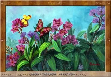 Flores y Mariposas Carmen Rodriguez Sotuela - Artelista. Flores y Mariposas Carmen Rodriguez Sotuela - Artelista.