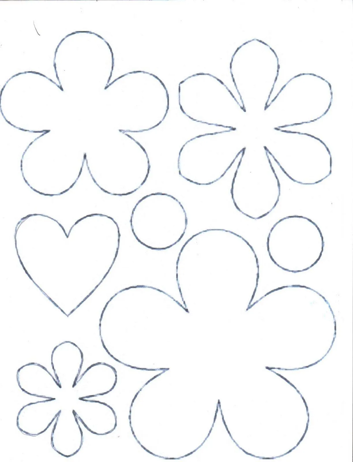 Moldes para flores - Imagui