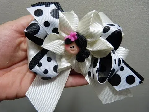 flores, moños o lazos en cintas para el cabello paso a paso no ...