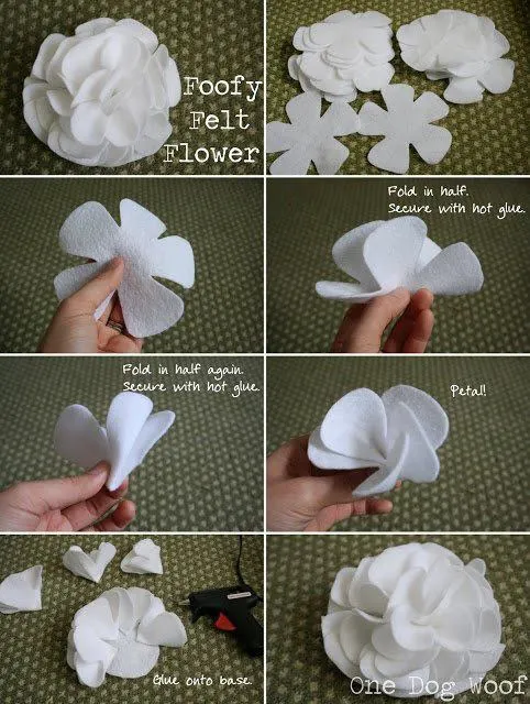 Como hacer flores y moños de tela - Imagui