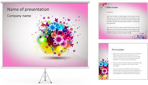 Flores multicolores Plantillas de Presentaciones PowerPoint y ... Flores multicolores Plantillas de Presentaciones PowerPoint y ...