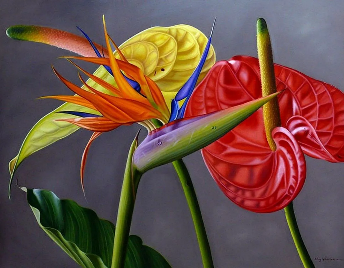 Flores Óleo Sobre Lienzo | Imágenes Arte Temático Flores Óleo Sobre Lienzo | Imágenes Arte Temático