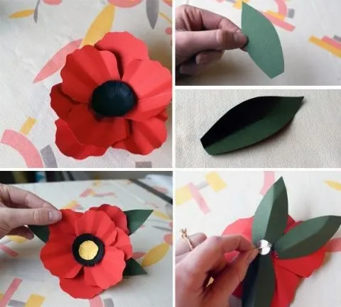 Flores de papel para colgar - Guía de MANUALIDADES