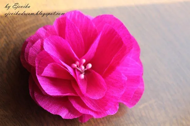 Como hacer flores de papel crepe grandes - Imagui Como hacer flores de papel crepe grandes - Imagui