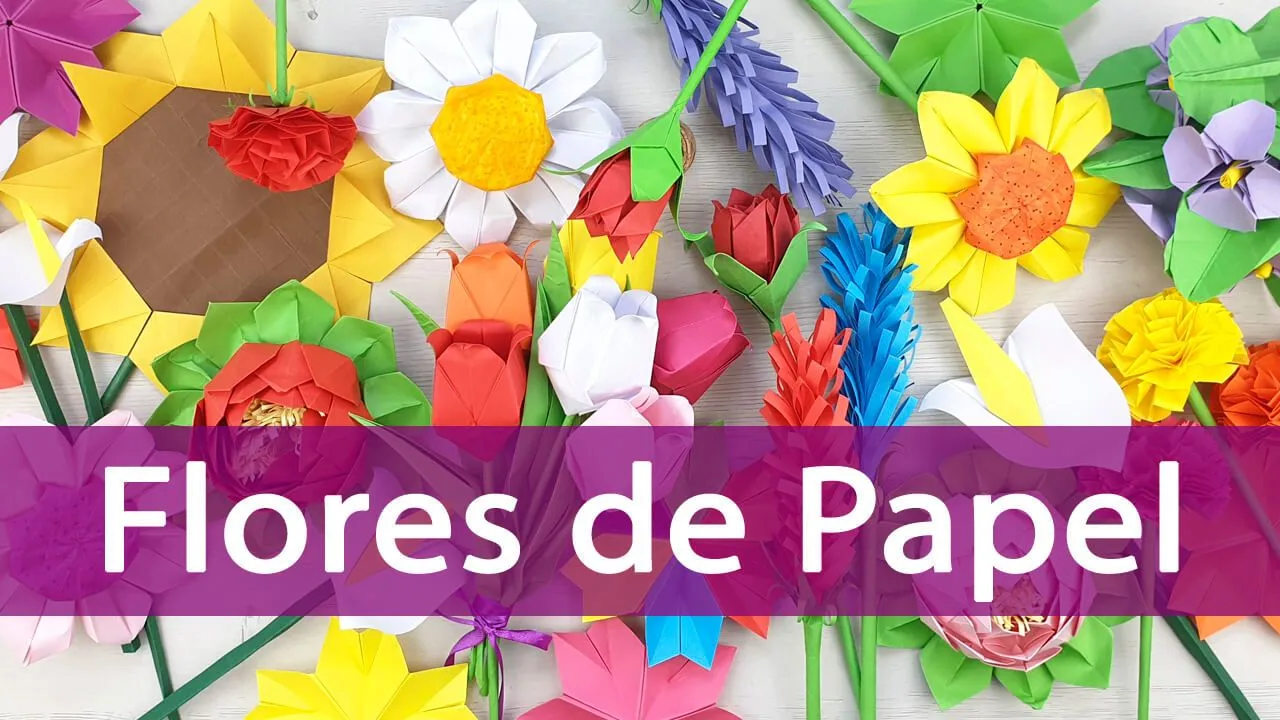 Cómo hacer flores de papel fáciles paso a paso - Manualidades Play Cómo hacer flores de papel fáciles paso a paso - Manualidades Play