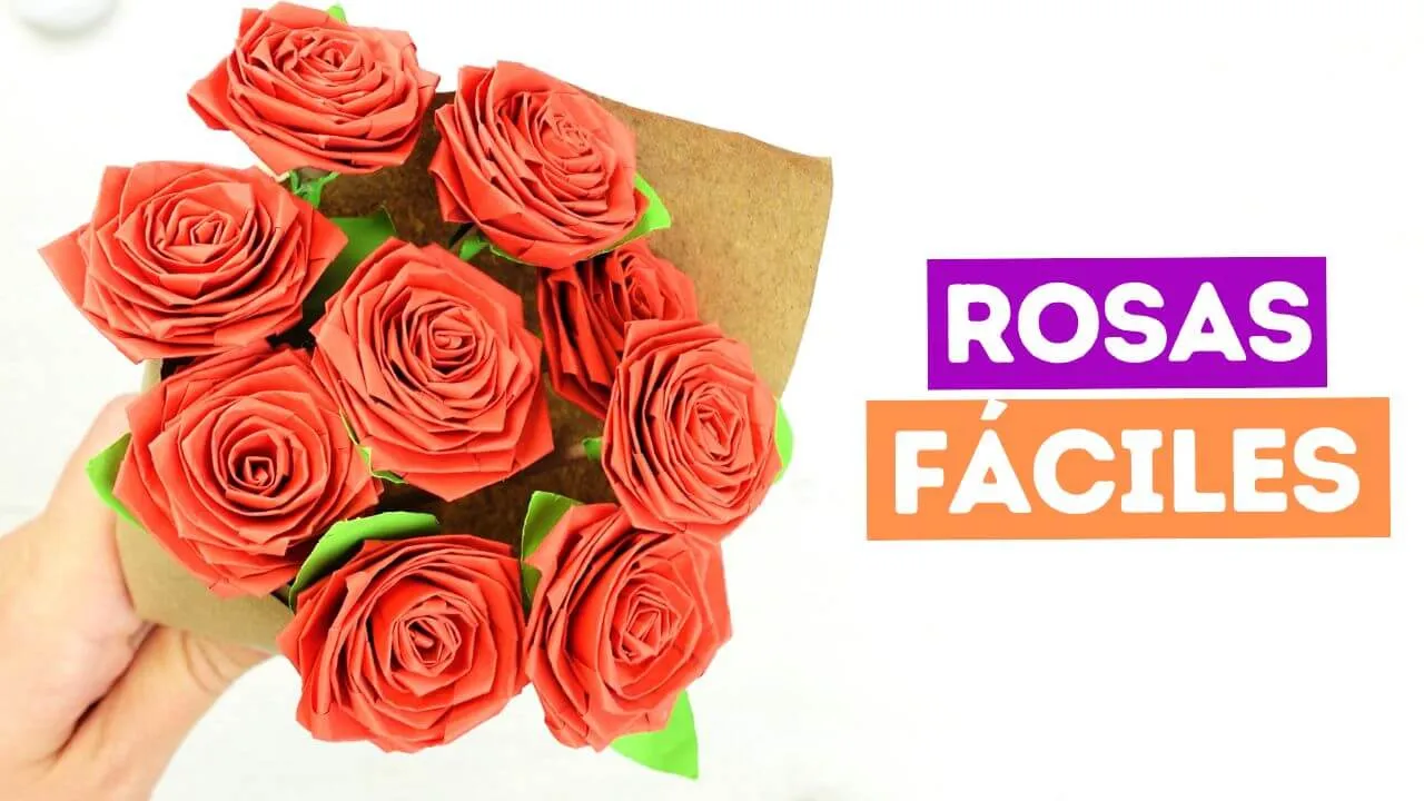 Cómo hacer flores de papel fáciles paso a paso - Manualidades Play Cómo hacer flores de papel fáciles paso a paso - Manualidades Play