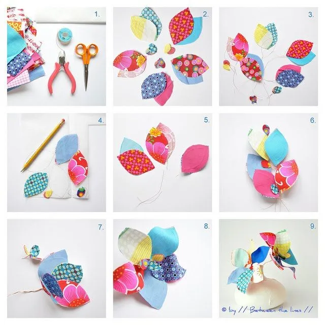 Como hacer Flores de Papel, Fieltro, Tela ... Cientos de ...