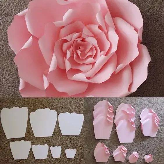 Cómo hacer flores de papel gigantes para eventos - Dale Detalles