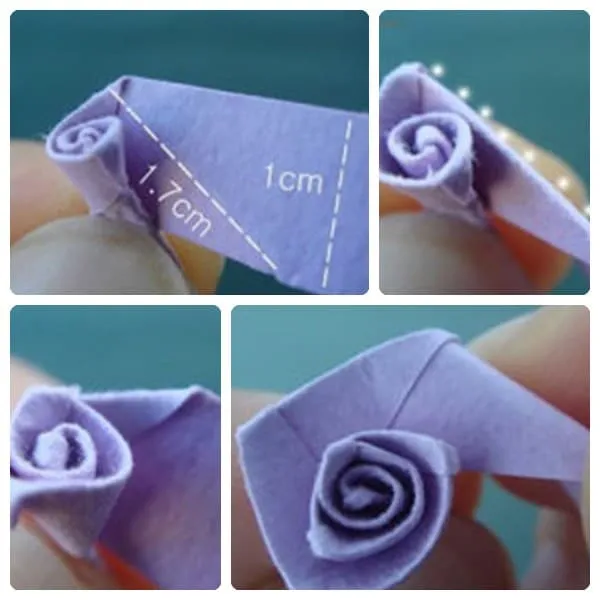 Cómo hacer flores de papel. Origami. Manualidad infantil con papel