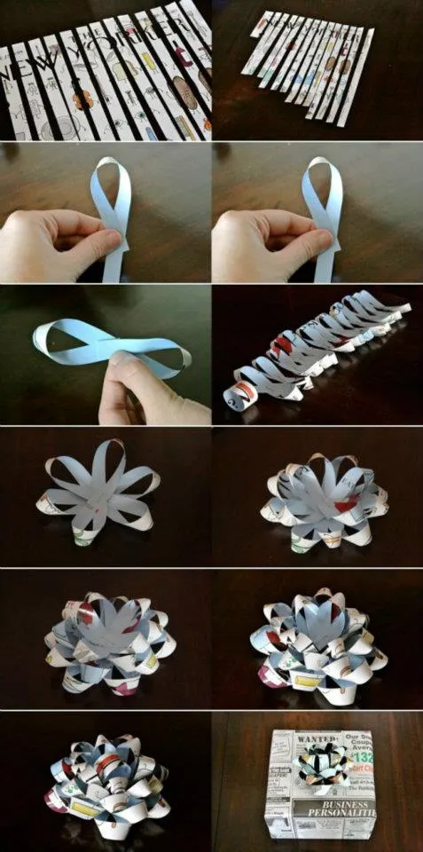 Como hacer flores con periodico paso a paso - Imagui Como hacer flores con periodico paso a paso - Imagui